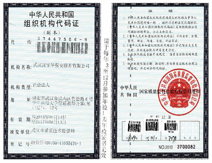 組織機(jī)構(gòu)代碼證